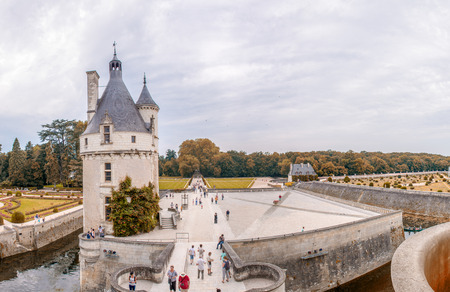 Castle of Chenonceau. Known as the castle of the ladies was built in 1513 and is one of the most visited in the Loire Valleyのeditorial素材