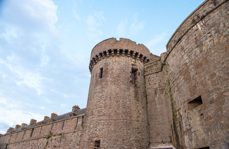 Ancient town of St Malo in Brittany, France.のeditorial素材