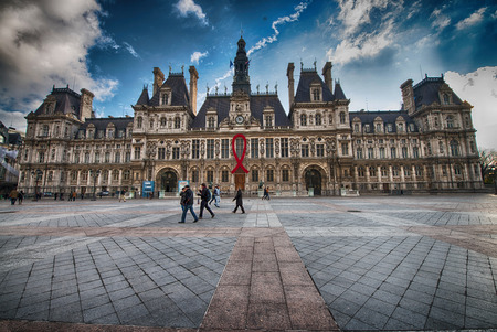 Paris. Hotel de Ville.のeditorial素材