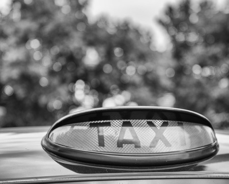 Taxi sign.の写真素材