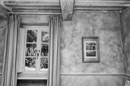 Window on a beautiful garden.の写真素材