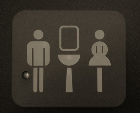 Toilet green sign.の写真素材