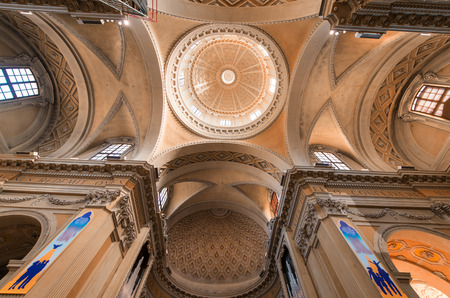 Interior of Neonian Baptistery in Ravenna, Italy.