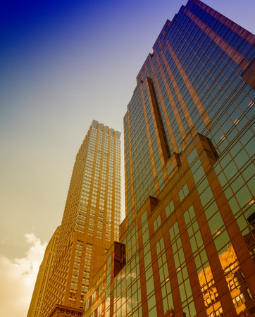 NEW YORK CITY - MAY 23, 2013: The Empire State Building dominates city skyline. It stood as the world's tallest building for more than 40 years (from 1931 to 1972)のeditorial素材