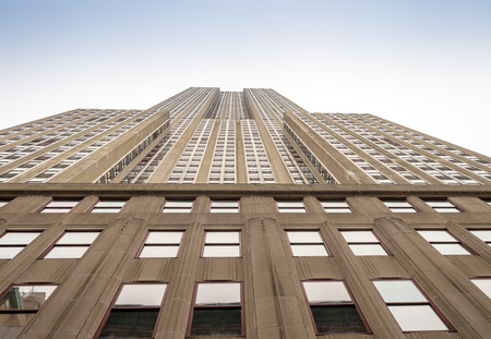 NEW YORK CITY - MAY 23, 2013: The Empire State Building dominates city skyline. It stood as the world's tallest building for more than 40 years (from 1931 to 1972)のeditorial素材
