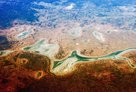 Autralian Outback. Aerial view of desert area.の写真素材