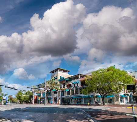 Miami cityscape on a sunny day.の写真素材