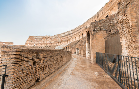 Corridor inside the Colosseum, Rome - Italy.の写真素材