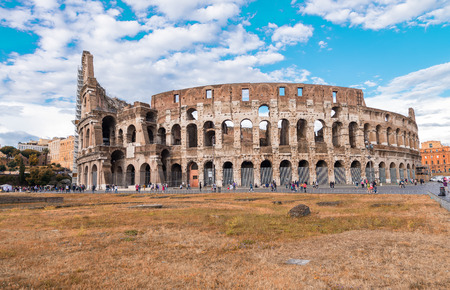 Amazing view of Colosseum amphitheatre, Rome.の写真素材