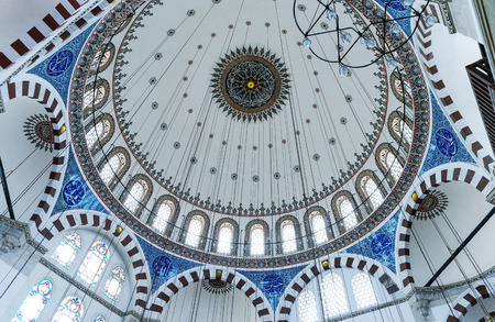 Mosque interior, Istanbul.のeditorial素材