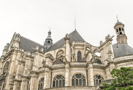 Church of Saint Eustache in Paris.の写真素材