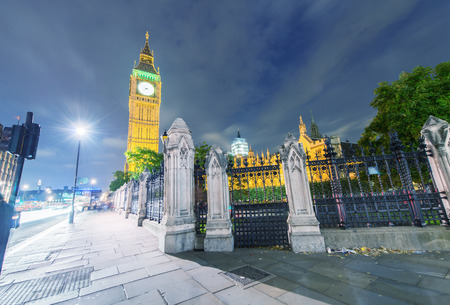 Wonderful night view of Westminster Palace, London.