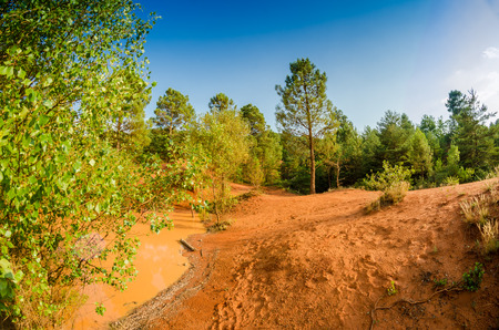 Beautiful summer view of Colorado Provencal - Provence, France.