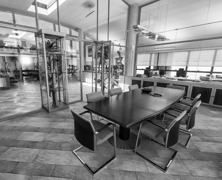 Empty meeting room in a modern office.のeditorial素材