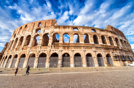 Beautiful view of Colosseum in Rome.の写真素材
