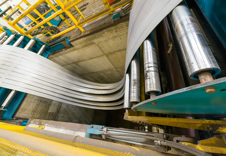 Steel plate after cut.の写真素材