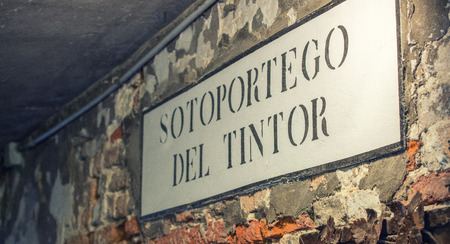 Venice street sign.の写真素材