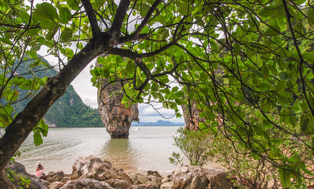 Phuket James Bond island Phang Nga.の写真素材