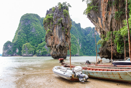 Phuket James Bond island Phang Nga.の写真素材