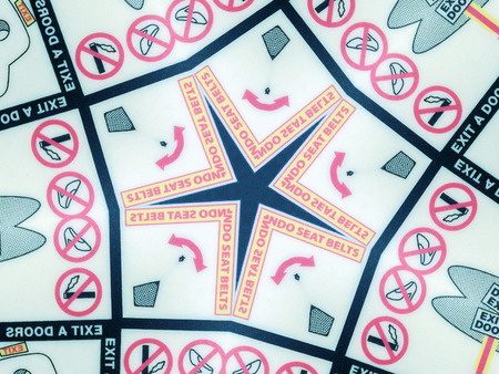 Airplane symbols background.