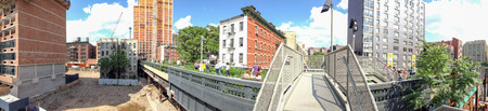 NEW YORK - CIRCA JUNE 2013: The High Line Park, New York, circa June 2013. The High Line is a...