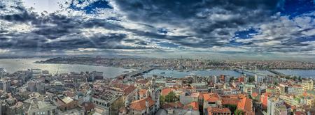 Istanbul Panoramic view on a beautiful day.のeditorial素材