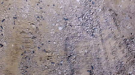 Rocky terrain, overhead view.の写真素材