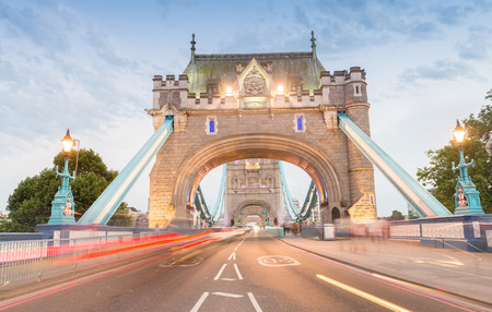 Magnificence of Tower Bridge at night, London - UK.