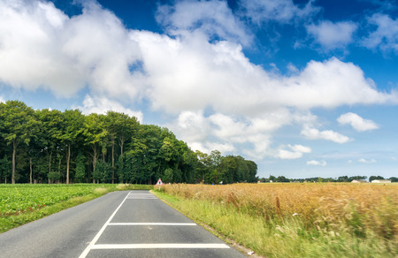 Road across countryside.の写真素材