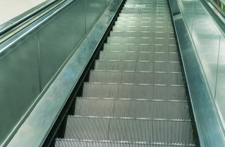 Vertical view of escalator.の写真素材