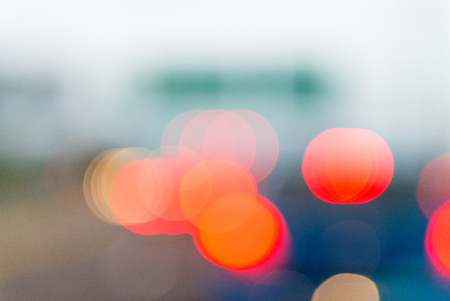 Traffic lights, blurred out of focus background picture.の写真素材