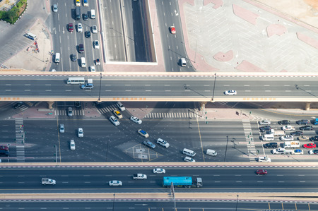Dubai traffic, UAE.
