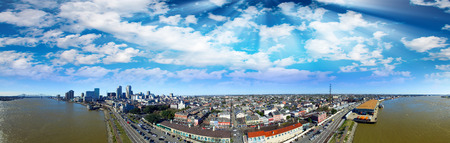 Blue sky above New Orleans, Louisiana.の写真素材