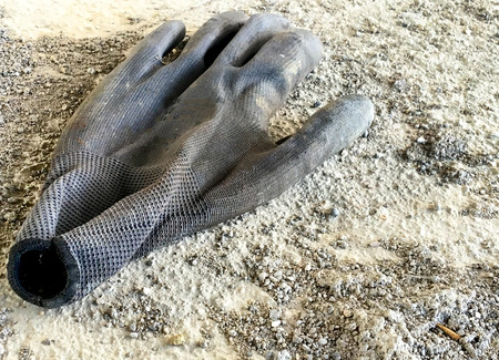 Gloves in industrial environment.