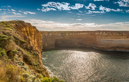 Amazing cliffs of Great Ocean Road in Victoria - Australia.の写真素材