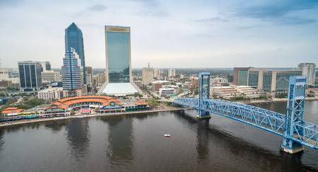 Jacksonville - City aerial view.の写真素材