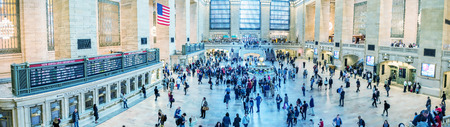 NEW YORK CITY - OCT 22: People commute during busy friday evening rush hour on October 22, 2015 at Grand Central terminal in New York City.のeditorial素材