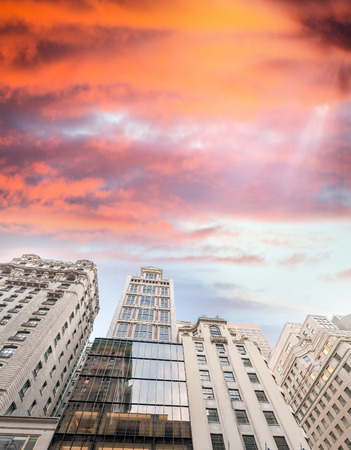 Stunning aerial view of New York skyscrapers.の写真素材