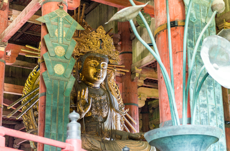 Daibutsu in the Daibutsu-den at Todaiji Temple in Nara.のeditorial素材