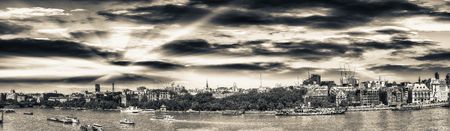 London with river Thames and northern side.の写真素材
