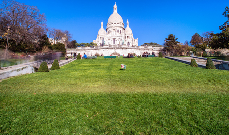Sacred Heart cathedral, Montmartre.のeditorial素材