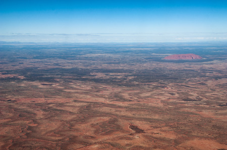 Aerial view of Australian Desert, Northern Territory.のeditorial素材