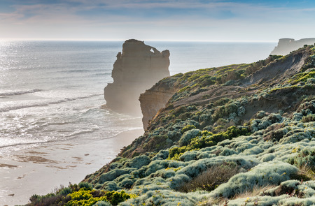 The Twelve Apostles Rocks on the ocean, Great Ocean Road at sunset, Victoria, Australia.の写真素材