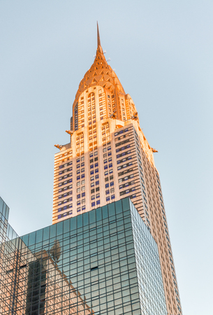 NEW YORK CITY - SEPTEMBER 2015: The Chrysler building was the world's tallest building (319 m) before it was surpassed by the Empire State Building in 1931.のeditorial素材