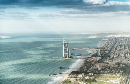 Dubai, UAE. Beautiful coastline on a sunny day.のeditorial素材