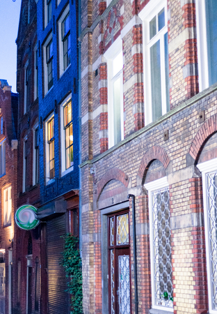 Beautiful Amsterdam typical streets and buildings.の写真素材