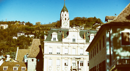 Merano architecture and skyline, Bolzano - Italy.