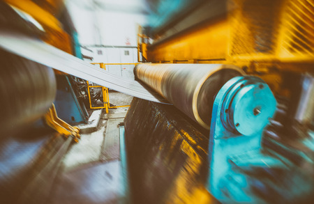 Coils cutter machine. Industrial and business concept.の写真素材