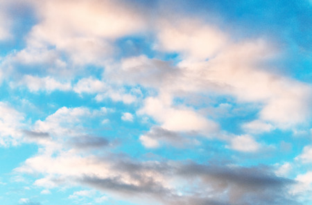 Beautiful sunset sky - blue tint.