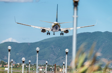 Airport runway lights.の写真素材